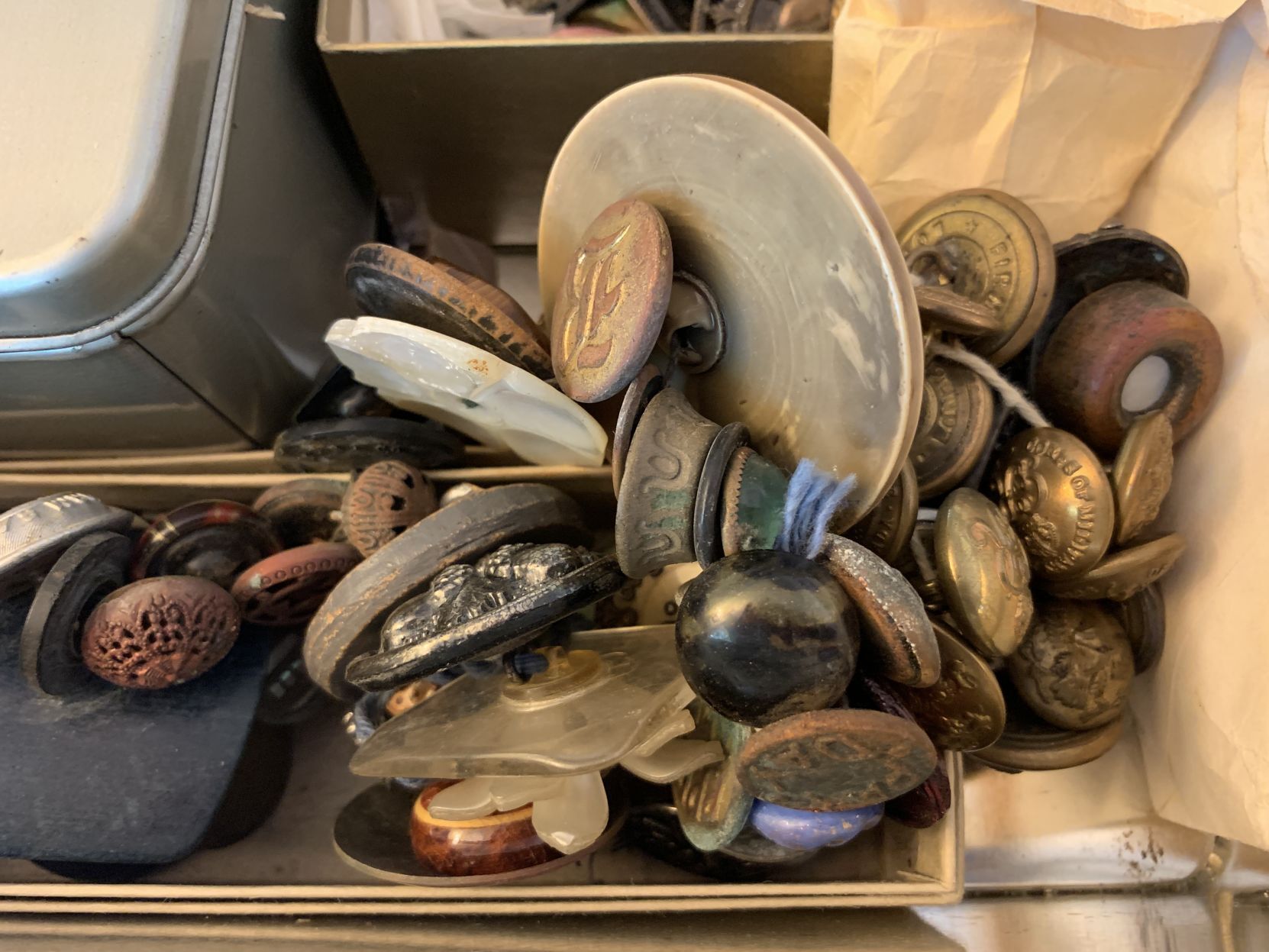 A prized button collection